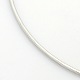 カジュアルスタイル304ステンレス製スネークチェーンチョーカーネックレス  カニカン付き  ステンレス鋼色  17.7インチ（45cm） X-STAS-O037-05-2