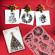 塩ビプラスチックスタンプ  DIYスクラップブッキング用  装飾的なフォトアルバム  カード作り  スタンプシート  クリスマステーマの模様  16x11x0.3cm DIY-WH0167-56-1037-4