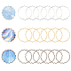 Chgcraft 150шт 3 цвета латунные соединительные кольца KK-CA0002-59-7