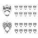Dicosmétique 40 pièces 2 pendentifs en alliage de style tibétain FIND-DC0003-21-1