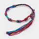 Braided Silk Thread Bracelets BJEW-N0032-05E-1