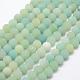 Natural Amazonite Beads Strands G-K209-03A-8mm-1