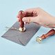 CRASPIRE Wax Seal Stamp Swan Retro Sealing Wax Stamp with 25mm Removable Brass Head Wooden Handle for Envelope Card Package Decoration AJEW-WH0100-714-4