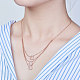 SHEGRACE 925 Sterling Silver Tri-Tiered Necklaces JN672A-3