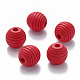 Painted Natural Wood Beehive European Beads WOOD-Q040-019A-A07-2