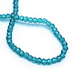 Chapelets de perles en verre transparent GLAA-R166-6mm-01C-3