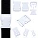 Nbeads 45 piezas 5 tamaños plástico ajustable hebillas de liberación lateral rápida para correas de equipaje collar de mascota mochila reparación extremo ajustable KY-NB0001-15-2