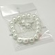 Regalo di San Valentino per i gioielli di perle di vetro fidanzata fissa orecchini e bracciali SJEW-JS00265-01-2