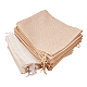 BENECREAT 24Pack Large Size Burlap Bags with Drawstring Gift Bags Jewelry Pouch for Wedding Party and DIY Craft Color Linen and Cream ABAG-BC0001-02-8
