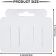 Fingerinspire 200pcsプラスチックヘアボウカードクリップ用ヘアボウディスプレイカード長方形（クリアカラー） CDIS-FG0001-03-2