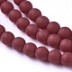 Frosted Opaque Glass Bead Strands FGLA-G002-A08-3