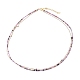 Ограненные натуральные турмалинные многоуровневые ожерелья NJEW-F212-06A-1