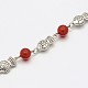 Handmade Tibetan Style Fish Pendant Chains for Necklaces Bracelets Making AJEW-JB00093-03-1