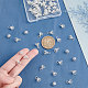 Hobbiesay 60 Stück Filigrane Perlenkappenbügel aus Messing KK-HY0001-21-3