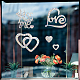 21Pcs Waterproof PVC Colored Laser Stained Window Film Adhesive Stickers DIY-WH0256-097-6