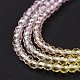 Transparent Gradient Color Glass Beads Strands GLAA-G101-2mm-17-6