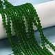 Imitate Austrian Crystal Frosted Glass Beads Strands GLAA-F029-TM4mm-B25-4