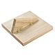 Quadratischer Holz-Bilderrahmen mit 12 Steckplatz und Ohrring-Organizer-Halter mit Mikrofaser-Ohrring-Display-Karten EDIS-M003-01-4