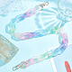 Sangle de chaîne de sac à main en acrylique coloré wadorn PURS-WR0001-12-4