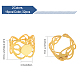 CHGCRAFT 32Pcs 2 Colors Rack Plating Brass Open Cuff Ring Findings KK-CA0002-27-2