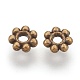 Alliage daisy séparateurs perles de style tibétain X-TIBEB-A101757-AB-FF-2