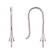Rhodium Plated 925 Sterling Silver Earring Hooks STER-I016-101P-4