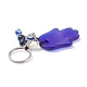Porte-clés en lapis-lazuli naturel et perles d'eau douce KEYC-JKC00365-04-4