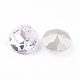 Apuntado hacia atrás & dorso plateado Diamante de imitación de cristal Cabujones RGLA-J012-8mm-001-2