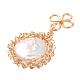 Ciondoli di perle keshi con perle barocche naturali PALLOY-JF00422-03-2