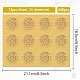 34 hoja de pegatinas autoadhesivas en relieve de lámina dorada. DIY-WH0509-084-2