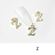 Cabochons Diamante de imitación de la aleación MRMJ-T056-93G-Z-1