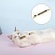 Gorgecraft 3 pz bastoncini da masticare in legno giocattolo da masticare per la pulizia dei denti di gatto AJEW-GF0003-48-5