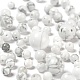 340Pcs 4 Style Natural Howlite Beads G-LS0001-45-4