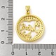 Real 18K Gold Plated Mother's Day Rack Plating Brass Micro Pave Cubic Zirconia Pendants KK-R153-05G-3