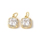 Ottone micro spianare pendenti zirconi&nbsp;ZIRC-I071-16G-1
