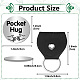 CREATCABIN Pocket Hug Token Long Distance Relationship Keepsake Token Stainless Steel Double Sided Message Coin Inspirational Gift with Keyring for Daughter Friends 1x1Inch-I'm always with you AJEW-CN0001-99C-2