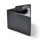 三角キャンディー紙箱  ソリッドカラーのギフト包装箱  結婚式のベビーシャワーのパーティーの好意のために  ブラック  10.4x11.9x9cm CON-C004-A01-5