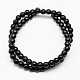 1 Strand Dyed Black Round Synthetic Turquoise Beads Strands X-TURQ-G106-6mm-02C-2
