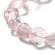 Natürlichen Rosenquarz Perlen Stränge G-P138-12-3