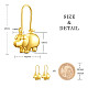 SHEGRACE Cute Pig Brass Hoop Earrings JE863A-2