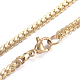 Men's 201 Stainless Steel Cuban Link Chain Necklaces NJEW-G340-01G-1
