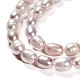 Fili di perle di perle d'acqua dolce coltivate naturali PEAR-R064-16-3