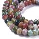 Chapelets de perles en agate indienne naturelle G-E560-R15-04-3