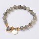Perles naturelles labradorite étirent bracelets BJEW-I261-01D-1