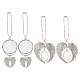 SUPERFINDINGS 4 Sets 2 Style  Alloy Pendant Decoration Cabochon Settings AJEW-FH0002-02-1