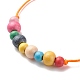 Bracelets de perles rondes en bois naturel BJEW-JB08566-5
