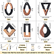 Kit per la creazione di orecchini pendenti fai da te olycraft DIY-OC0005-77-2