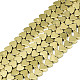 Electroplate Non-magnetic Synthetic Hematite Beads Strands G-S352-56-1