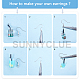 Creazione di orecchini pendenti fai da te sunnyclue DIY-SC0010-40P-2