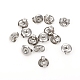 304 Stainless Steel Friction Ear Nuts,Earring Backs, Flat Round, Stainless Steel Color, 6.5x6x3.5mm, Hole: 1.2mm
